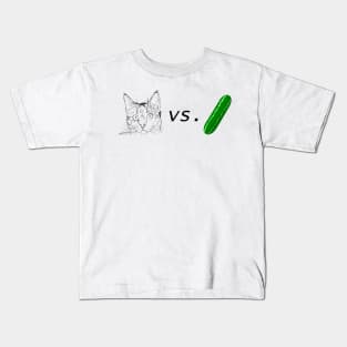 Cat vs. Cucumber Kids T-Shirt